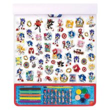 Sonic kreatív színező készlet - 5 az 1-ben - Giga Block