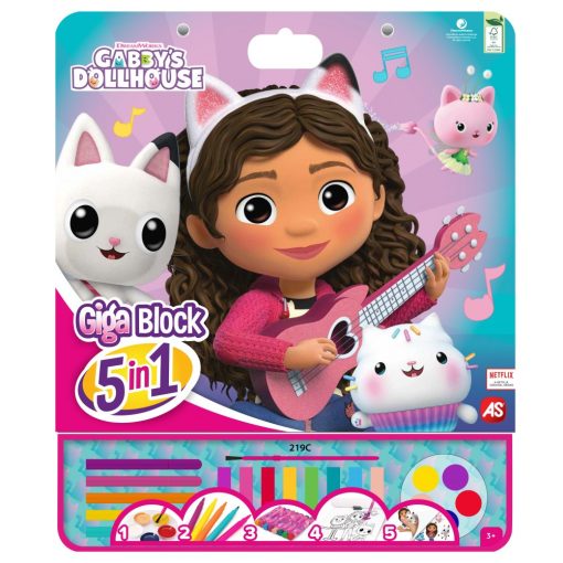 Gabby babaháza kreatív színező készlet - 5 az 1-ben - Giga Block