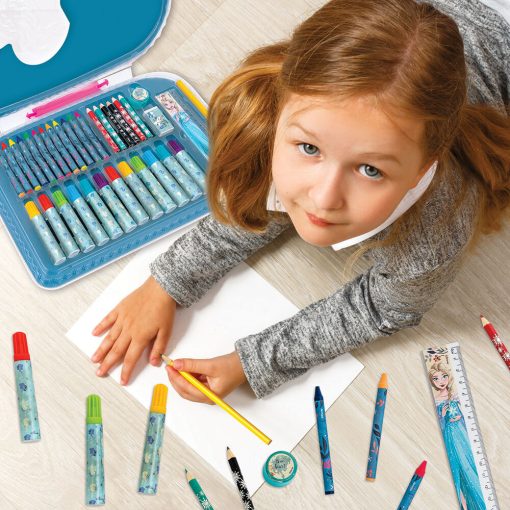 Színező készlet bőröndben - Jégvarázs