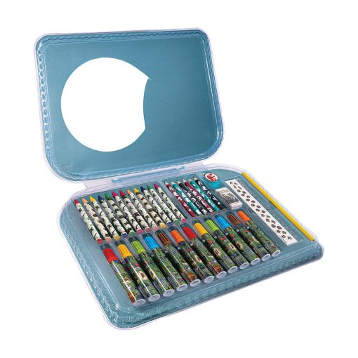 Színező készlet bőröndben - Dínók