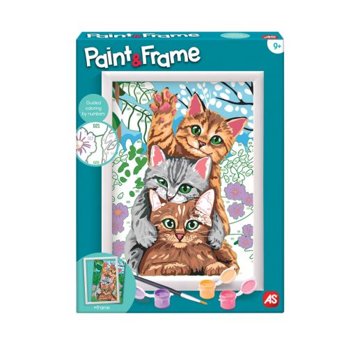 Festés szám szerint - Mókás cicák - Paint & Frame