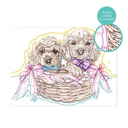 Festés szám szerint - Imádnivaló kiskutyák - Paint & Frame