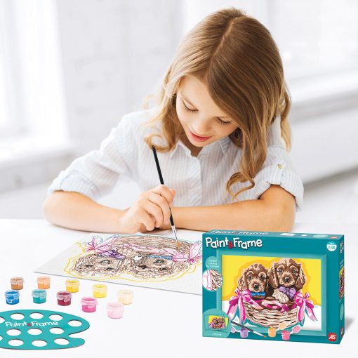 Festés szám szerint - Imádnivaló kiskutyák - Paint & Frame