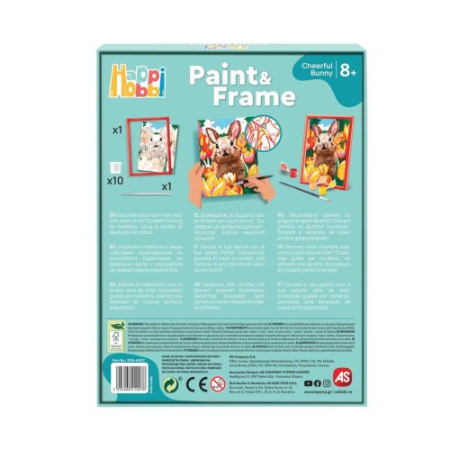 Vidám nyuszi festőkészlet kerettel - Paint & Frame