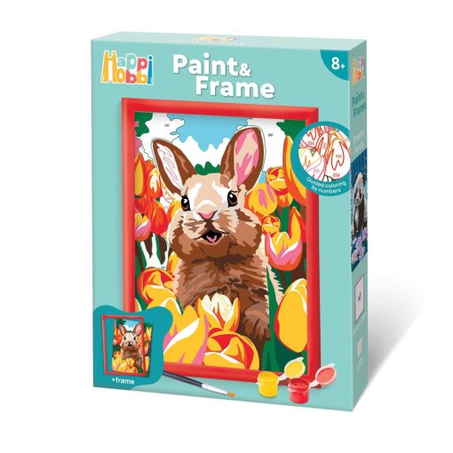 Vidám nyuszi festőkészlet kerettel - Paint & Frame