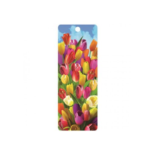3D könyvjelző-Tulipánok