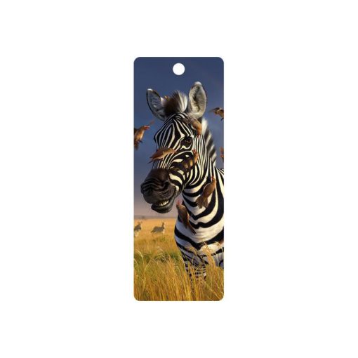 3D könyvjelző- Zebra