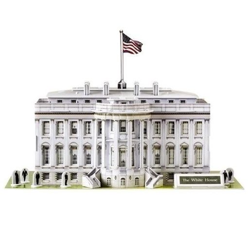 3D puzzle: Fehér Ház (USA) Cubicfun 3D épület makettek