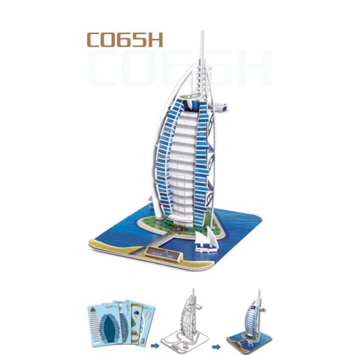 3D puzzle: Burdzs Al Arab CubicFun 3D épület makettek
