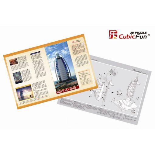 3D puzzle: Burdzs Al Arab CubicFun 3D épület makettek