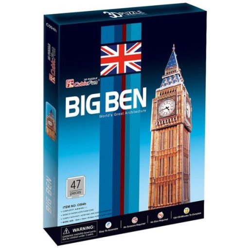 3D puzzle: Big Ben CubicFun épület makettek