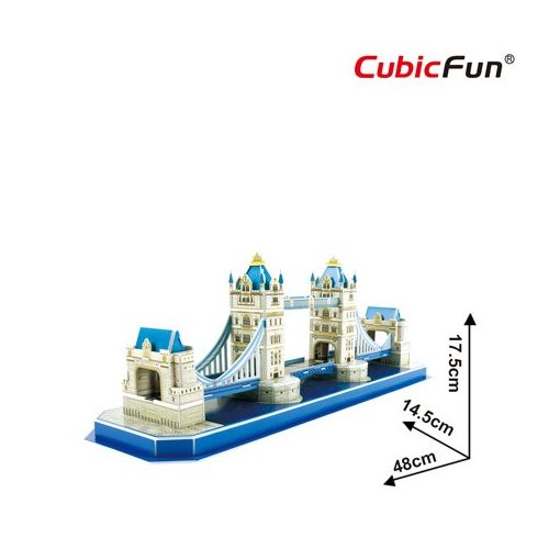 3D puzzle: Tower Bridge CubicFun 3D híres épület makettek