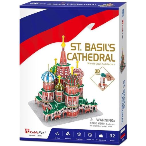 3D puzzle: Boldog Vazul-székesegyház CubicFun 3D híres épületek