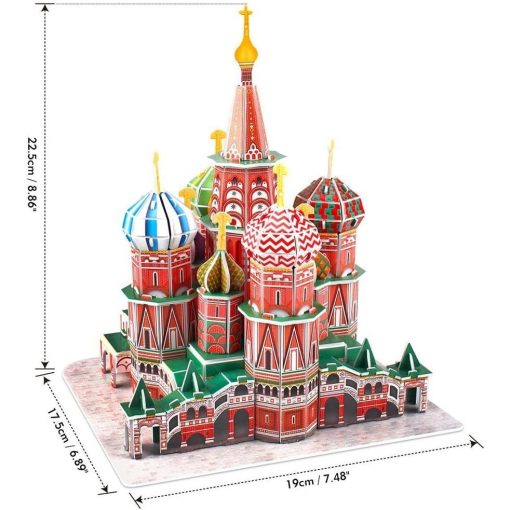 3D puzzle: Boldog Vazul-székesegyház CubicFun 3D híres épületek
