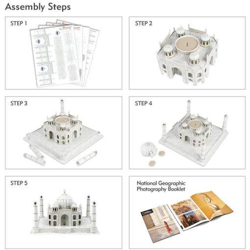 3D puzzle: Taj Mahal - India