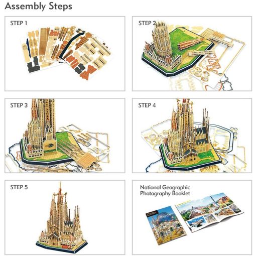 3D puzzle: Sagrada Familia - Barcelona - National Geographic