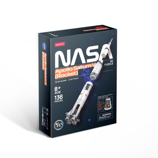 3D puzzle: Apollo Saturn V holdrakéta CubicFun jármű makettek