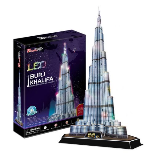 3d led lighting puzzle: Burj Khalifa (Dubai) Cubicfun building models