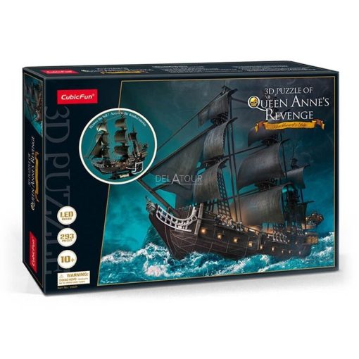 3d LED világítós puzzle: Anna királynő bosszúja - Queen Anne's Revenge