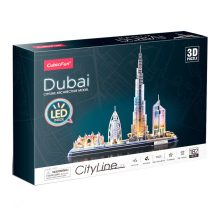 3d LED világítós puzzle: CityLine Dubai