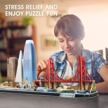 3d LED világítós puzzle: CityLine San Francisco
