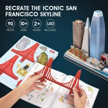 3d LED világítós puzzle: CityLine San Francisco