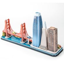 3d LED világítós puzzle: CityLine San Francisco