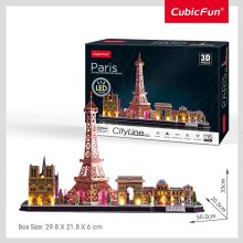 3d LED világítós puzzle: CityLine Párizs