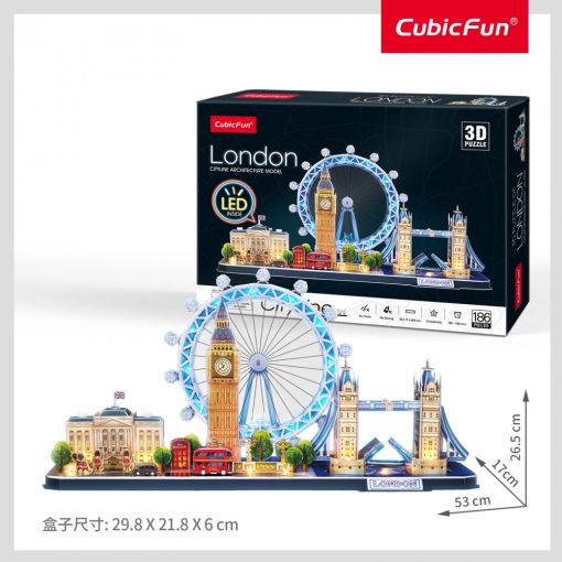 3d LED világítós puzzle: CityLine London