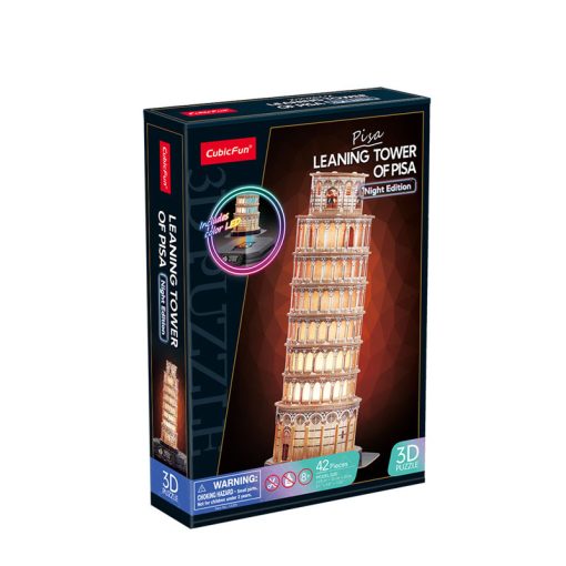 3d LED világítós puzzle: Pisai ferde torony