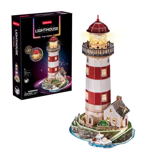 3d LED világítós puzzle: Világítótorony
