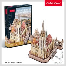 3D puzzle: Mátyás templom / Halászbástya Cubicfun 3D híres magyar épület makettek