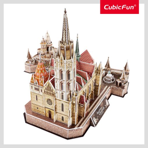 3D puzzle: Mátyás templom / Halászbástya Cubicfun 3D híres magyar épület makettek