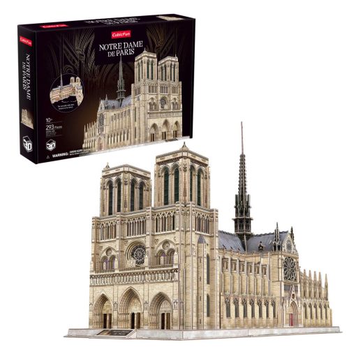  3D profi puzzle: Notre Dame de Paris CubicFun 3D épület makettek