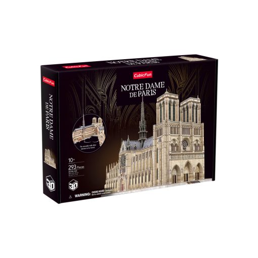  3D profi puzzle: Notre Dame de Paris CubicFun 3D épület makettek