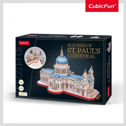 3d profi puzzle: Szent Pál katedrális (UK) CubicFun 3D híres épület makett Cubic Fun