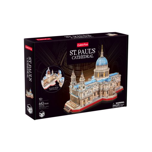 3d profi puzzle: Szent Pál katedrális (UK) CubicFun 3D híres épület makett Cubic Fun