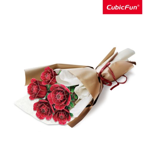 3D puzzle: Rózsacsokor