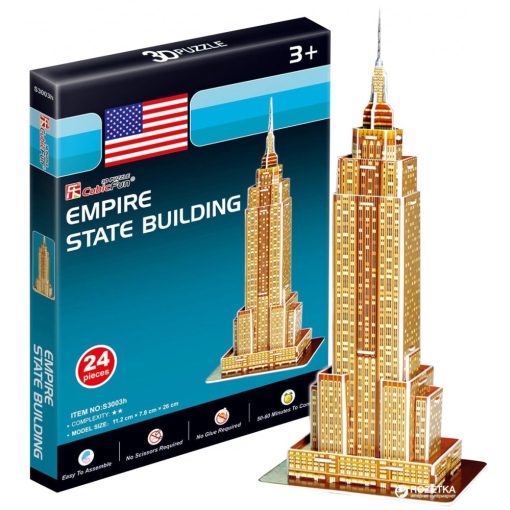 3D kicsi puzzle: Empire State Building CubicFun 3D épület makettek