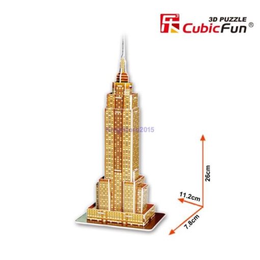 3D kicsi puzzle: Empire State Building CubicFun 3D épület makettek