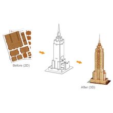 3D kicsi puzzle: Empire State Building CubicFun 3D épület makettek
