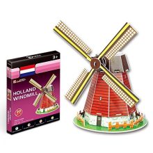 3D kicsi puzzle: Holland szélmalom CubicFun 3D épület makettek