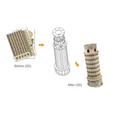 3D kicsi puzzle: Pisai ferde torony CubicFun 3D épület makettek