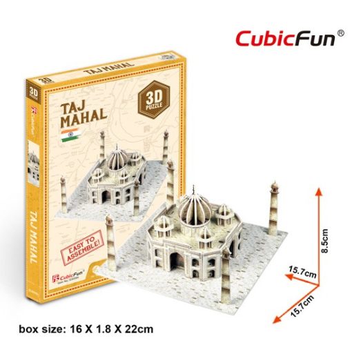 3D kicsi puzzle: Taj Mahal CubicFun 3D épület makettek