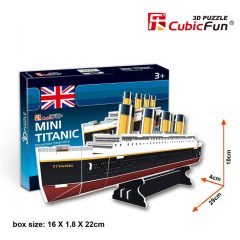 3D small puzzle: Titanic CubicFun vehicle model