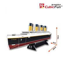 3D kicsi puzzle: Titanic CubicFun 3D jármű makettek