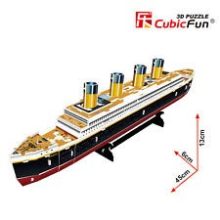3D kicsi puzzle: Titanic CubicFun 3D jármű makettek