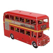 3D kicsi puzzle: Angol emeletes busz CubicFun 3D jármű makettek