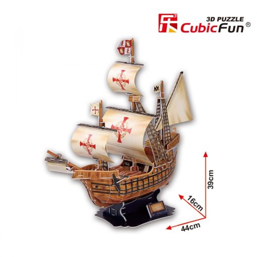 3D puzzle: Santa Maria CubicFun 3D hajó makettek