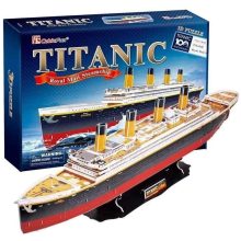 3d profi puzzle: Titanic CubicFun hajó makettek